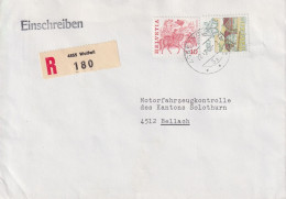 R Brief  Wolfwil - Bellach         1986 - Cartas & Documentos