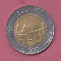 Italia, 1988- 500 Lire - Bimetallic Bronzital Center In Acmonital Ring- Obverse Allegory Of Italian Repubblic. - 500 Lire