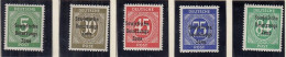 SBZ  207-211, Postfrisch **, Ziffer Mit Aufdruck, 1948 - Ungebraucht