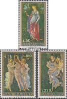 San Marino 994-996 (kompl.Ausg.) Postfrisch 1972 Gemälde - Nuovi