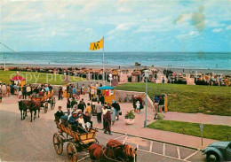 72670246 Duhnen Nordsee Promenade Pferde-Wattwagen  Cuxhaven - Cuxhaven