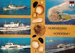 72670228 Norderney Nordseebad Fliegeraufnahme Schiffe Norderney - Norderney