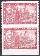 France Paris Exposition Universelle Universal Italie Block Of 2 Mnh** VIGNETTE Reklamemarke Erinnophilie - Cinderellas