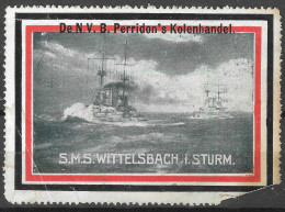 GERMANY NAVY S.M.S WITTELSBACH I.STURM Vignette Cinderella Reklamemarke - Vignetten (Erinnophilie)