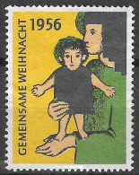 1956 " Gemeinsame Weihnacht " Spendenmarke Vignette Cinderella Reklamemarke - Cinderellas