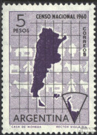 Argentinien 744 (kompl.Ausg.) Postfrisch 1960 Volkszählung - Neufs