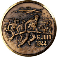 France, Médaille, Débarquement De Normandie, 1944, Bronze, SPL - Altri & Non Classificati