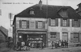 CHAVENAY - Maison Gouin, Café-Tabac - Bal - Moto - Animé - Autres & Non Classés