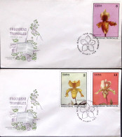 1972-Cuba Orchidee, Serie Completa, Su Quattro Fdc - Autres & Non Classés