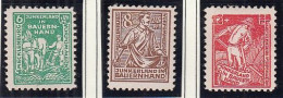 SBZ  23-25 A, Ungebraucht *, Bodenreform Bauernland, 1945 - Mint