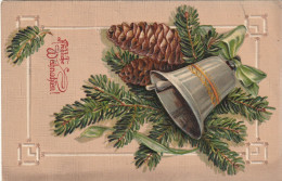 BO477    --   FROHES  WEIHNACHTEN, CHRISTMAS  --   PRAGE KARTE, EMBOSSED, GAUFREE  --  1909 - Autres & Non Classés