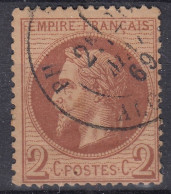 TIMBRE FRANCE EMPIRE LAURE N° 26A CACHET PHILIPPEVILLE ALGERIE DU 20 MAI 69 - A VOIR - 1863-1870 Napoleone III Con Gli Allori