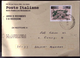 1996-INVENZIONE RADIO Lire 750 Isolato Su Avviso Ricevimento - 1991-00: Poststempel