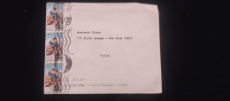 C). TUNISIA. AIRMAIL ENVELOPE SENT TO USA. MULTIPLE STAMPS. XF - Autres - Afrique