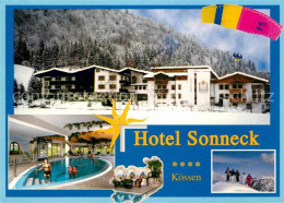 72668310 Koessen Tirol Hotel Sonneck Hallenbad Wintersportplatz Drachenfliegen K - Sonstige & Ohne Zuordnung