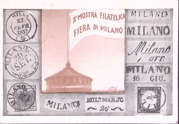 1947-MILANO Fiera Milano, Annullo Speciale, Su Cartolina X MOSTRA FILATELICA - Exhibitions
