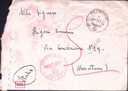 1944-FELDPOST Lgpa 05554 Paris Manoscritto Al Verso Di Busta Annullo Feldpost/b  - Marcofilie