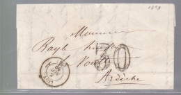 10 Lettres  Dite Précurseurs  Sur  Lettre  Ou Enveloppe Avec Taxe En Creux   25  & 30   Toutes Scannées Recto Verso - 1849-1876: Période Classique