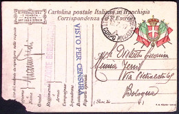 1917-Posta Militare/A/1^ CORPO ARMATA A C.2 (16.7) Su Cartolina Franchigia, Ango - Marcofilie