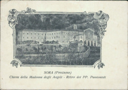 Cr372 Cartolina Sora Convento Padri Passionisti Provincia Di Frosinone 1936 - Frosinone