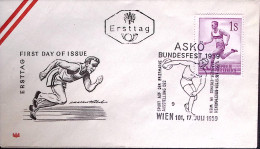 1959-Austria Orchestra Filarmonica Due S.2,40 Su Busta Fdc Raccomandata Per L'It - FDC