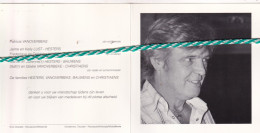 Rudi Hesters-Vanoverbeke, Sleidinge 1954, Nieuwpoort 2011. Gewezen Wielrenner, Gemeenteraadslid Nieuwpoort. Foto - Obituary Notices