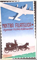 1946-MILANO Mostra Filatelica Internazionale Annullo Speciale (26.1) E Chiudilet - Exhibitions