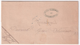1870-UFFICIO TELEGRAFICO/ROCCADASPIDE Ovale Verde Su Soprascritta - Marcophilie