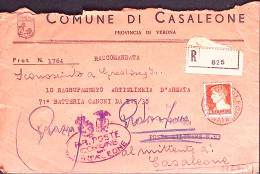 1942-Posta Militare /n.94 C.2 (23.4) In Arrivo Al Verso Di Raccomandata Casaleon - Weltkrieg 1939-45