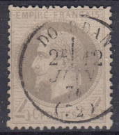 TIMBRE FRANCE EMPIRE LAURE N° 27B PETIT CACHET DOURDAN DU 12 JUIN 76 - COTE 90 € - 1863-1870 Napoléon III Lauré