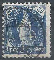Stehende Helvetia 73D, 25 Rp.dunkelblau  BASEL ST.ALBAN        1901 - Gebraucht