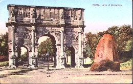 1917circa-MILITAIRE FRANCAISE EN ITALIE Tondo Su Cartolina (Roma) Non Affrancata - 1877-1920: Semi-Moderne