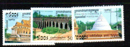 CAMBODIA - 1999 KHMERE CULTURE SET OF 3 MINT NEVER HINGED - Cambodia