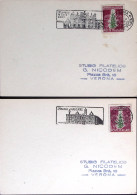 1950-ROMA Anno Santo Quattro Annulli Meccanici Differenti Con Le Singole Basilic - 1946-60: Poststempel