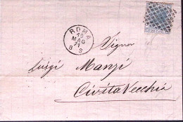 1871-ROMA C2+griglia (19.5) Su Lettera Completa Di Testo - Marcophilie