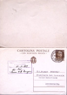 1932-Cartolina Postale Imperiale RP C.30+30 Viaggiata Risposta Unito Non Utilizz - Stamped Stationery