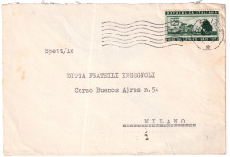 1952-FIERA Di BARI1952 Isolato Su Busta Cagliari (7.10) - 1946-60: Poststempel
