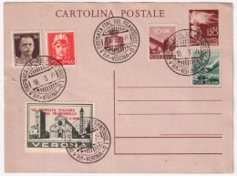 1946-VERONA VII^GIORN. FRANCOBOLLO (18.3) Annullo Speciale E Chiudilettera Su Ca - 1946-60: Poststempel