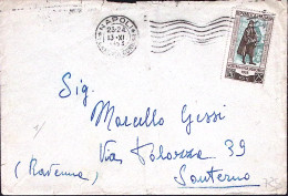 1953-LUCA SIGNORELLI Lire 25 Isolato Su Busta Napoli - 1946-60: Poststempel