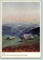 39179111 - Kunstverlag  Karl Kuehnle  Alpengluehen  AK - Hochschwarzwald