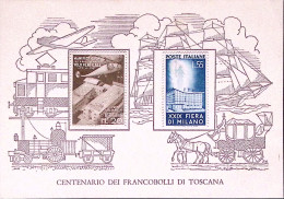 1951-XXIX FIERA MILANO Serie Completa Applicata Su Cartolina Non Timbrata (SG) - 1946-60: Poststempel