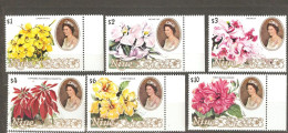 Niue: Set Of 6 Mint Stamps, Flowers, 1981, Mi#406-11, MNH - Niue