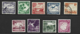 Nauru 1954 Definitives Set Of 9 FU - Nauru