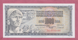 Yugoslavjia, 1981- 1000 Dinara. Obverse Woman With Fruits. . Reverse Indication Of Value. -  UNC- - Yougoslavie