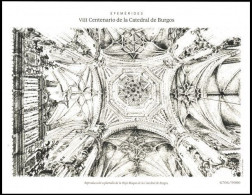 ESPAGNE SPANIEN SPAIN ESPAÑA 2021 LIMITED EDITION CALCOGRAPHIC PRINT PROOF PHILP SERVICE CATHEDRAL OF BURGOS MNH - Nuovi