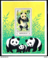 2590  Bears - Pandas - Mongolia Yv B 148 - No Gum - 1,15 (9) - Ours