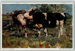 39419911 - Ein Suesses Geheimnis Sign.Prof.H.v.Zuegel Galerie Muenchner Meister EMM Nr.346 - Vaches