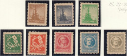 SBZ  92-99 AX, 98-99 BX, Postfrisch **, Mit Abarten, Freimarken, 1945 - Mint