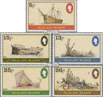 Falklandinseln 341-345 (kompl.Ausg.) Postfrisch 1982 Schiffswracks - Falklandinseln