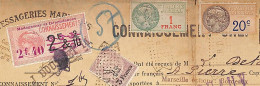 Connaissement De Majunga Pour Bordeaux 1926 Avec Timbre Fiscal Surchargé 2 F 40 De Madagascar - Covers & Documents